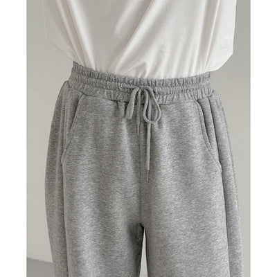 Zhou Elastic Waist Sweatpants-korean-fashion-Pants-Zhou's Closet-OH Garments