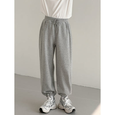 Zhou Elastic Waist Sweatpants-korean-fashion-Pants-Zhou's Closet-OH Garments