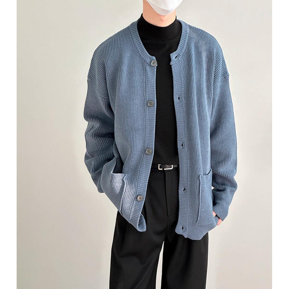 Zhou English Pattern Knit Cardigan-korean-fashion-Cardigan-Zhou's Closet-OH Garments