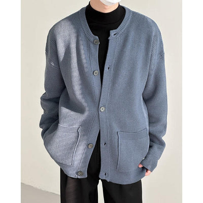Zhou English Pattern Knit Cardigan-korean-fashion-Cardigan-Zhou's Closet-OH Garments
