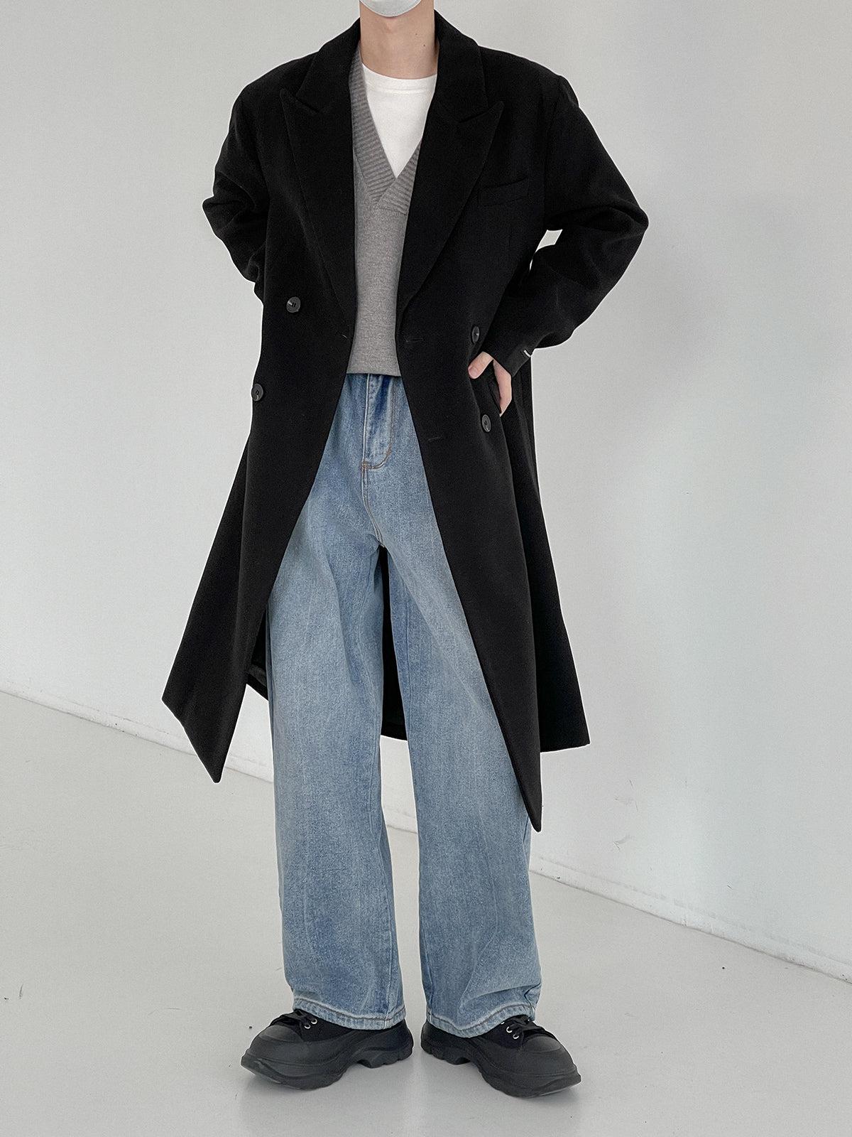 Zhou Essential Double Breasted Trench Coat-korean-fashion-Long Coat-Zhou's Closet-OH Garments