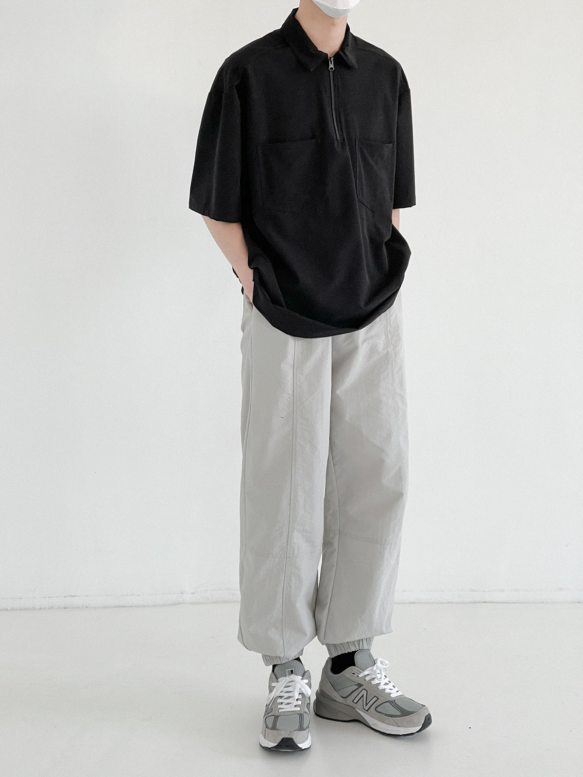 Zhou Essential Double Pocket Polo-korean-fashion-Polo-Zhou's Closet-OH Garments