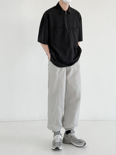 Zhou Essential Double Pocket Polo-korean-fashion-Polo-Zhou's Closet-OH Garments