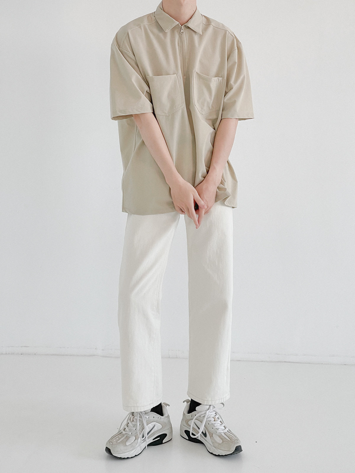 Zhou Essential Double Pocket Polo-korean-fashion-Polo-Zhou's Closet-OH Garments