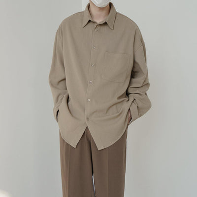 Zhou Essential Front Pocket Shirt-korean-fashion-Shirt-Zhou's Closet-OH Garments