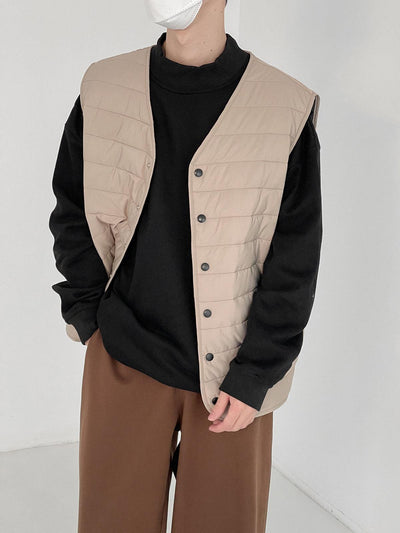 Zhou Essential Padded Vest-korean-fashion-Vest-Zhou's Closet-OH Garments