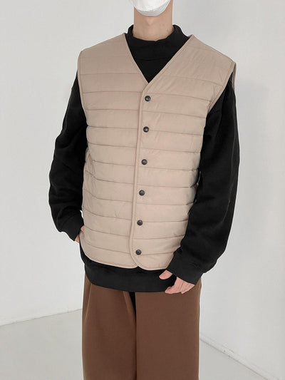 Zhou Essential Padded Vest-korean-fashion-Vest-Zhou's Closet-OH Garments