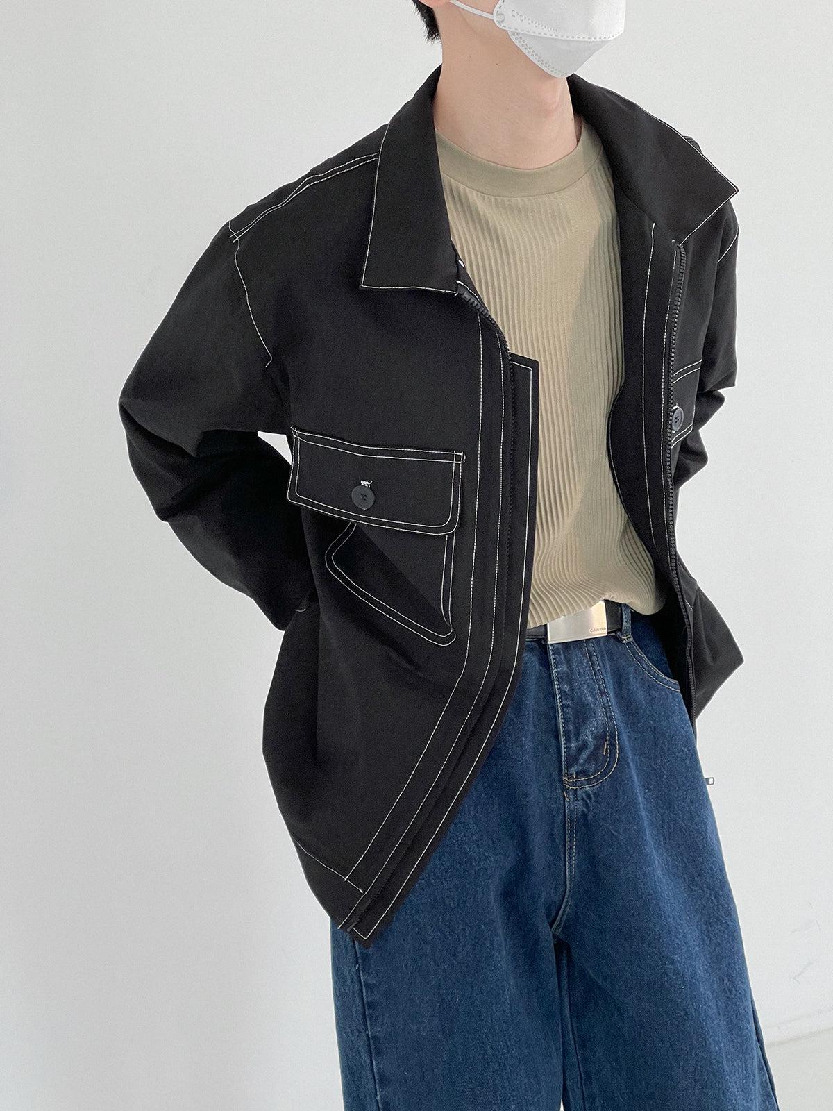 Zhou Essential Piped Double Pocket Jacket