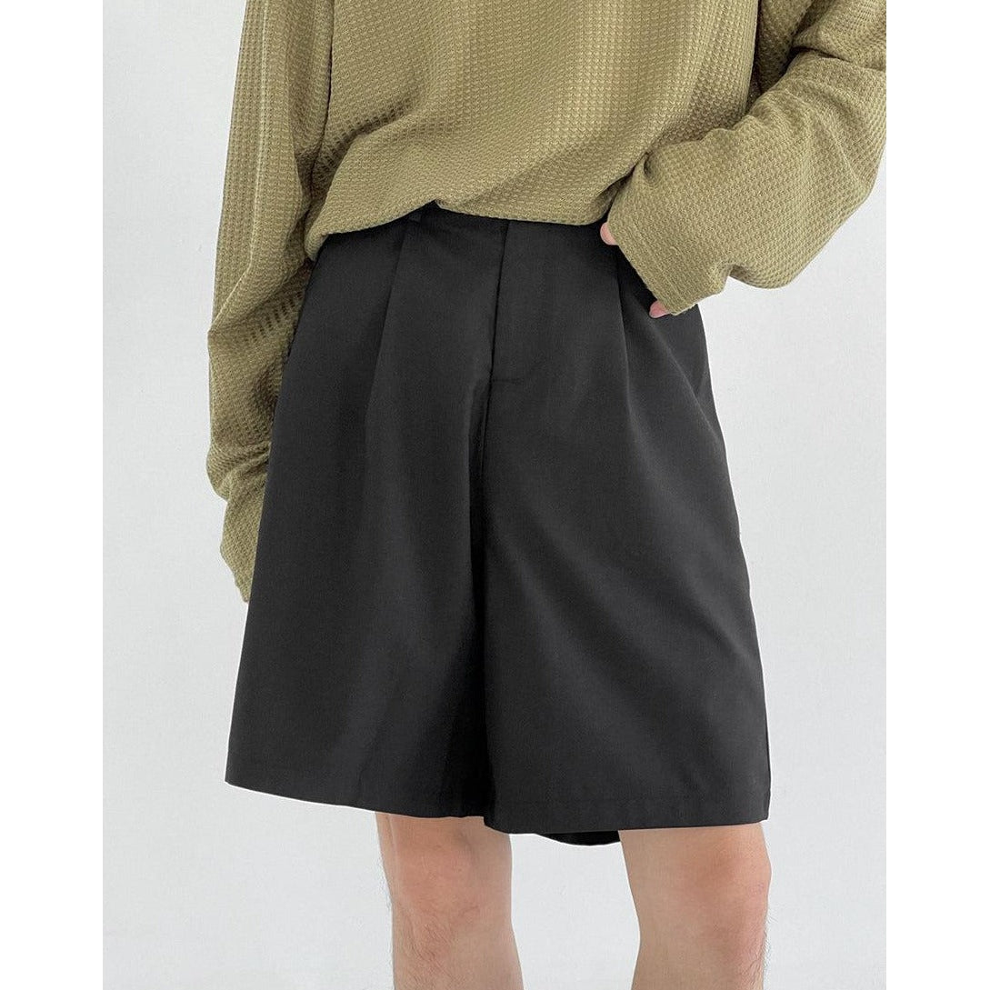 Zhou Essential Pleated Shorts-korean-fashion-Shorts-Zhou's Closet-OH Garments