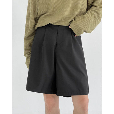 Zhou Essential Pleated Shorts-korean-fashion-Shorts-Zhou's Closet-OH Garments