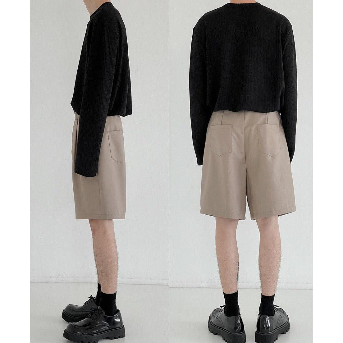 Zhou Essential Pleated Shorts-korean-fashion-Shorts-Zhou's Closet-OH Garments