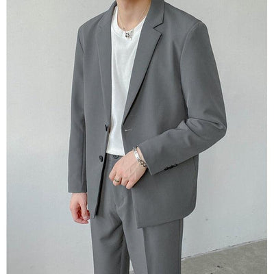 Zhou Essential Regular Fit Blazer-korean-fashion-Blazer-Zhou's Closet-OH Garments