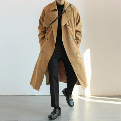 Zhou Essential Regular Fit Trench Coat-korean-fashion-Long Coat-Zhou's Closet-OH Garments