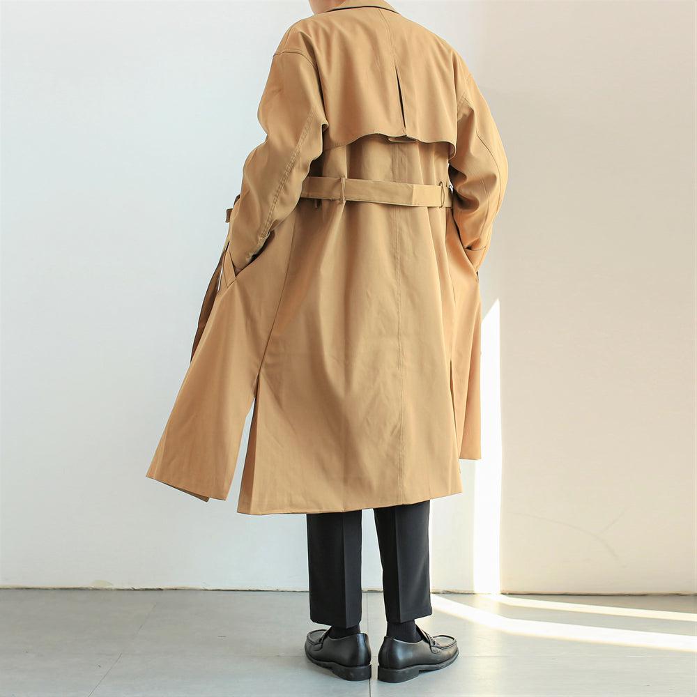Zhou Essential Regular Fit Trench Coat-korean-fashion-Long Coat-Zhou's Closet-OH Garments