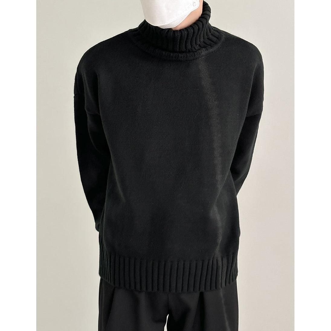 Zhou Essential Ribbed Knit Turtleneck-korean-fashion-Turtleneck-Zhou's Closet-OH Garments