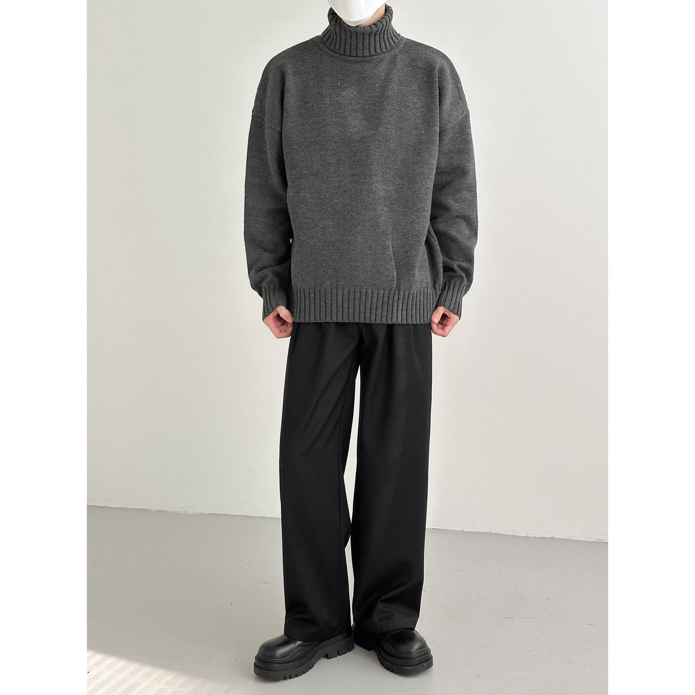 Zhou Essential Ribbed Knit Turtleneck-korean-fashion-Turtleneck-Zhou's Closet-OH Garments