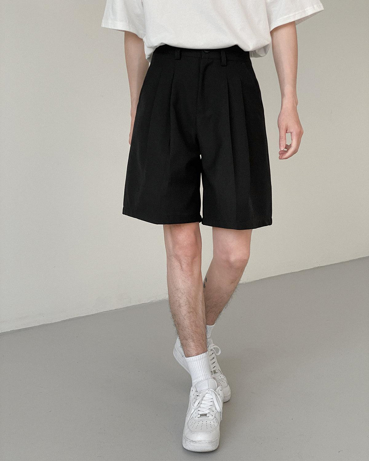 Zhou Essential Roomy Leg Shorts-korean-fashion-Shorts-Zhou's Closet-OH Garments