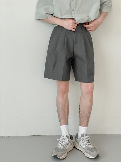 Zhou Essential Roomy Leg Shorts-korean-fashion-Shorts-Zhou's Closet-OH Garments