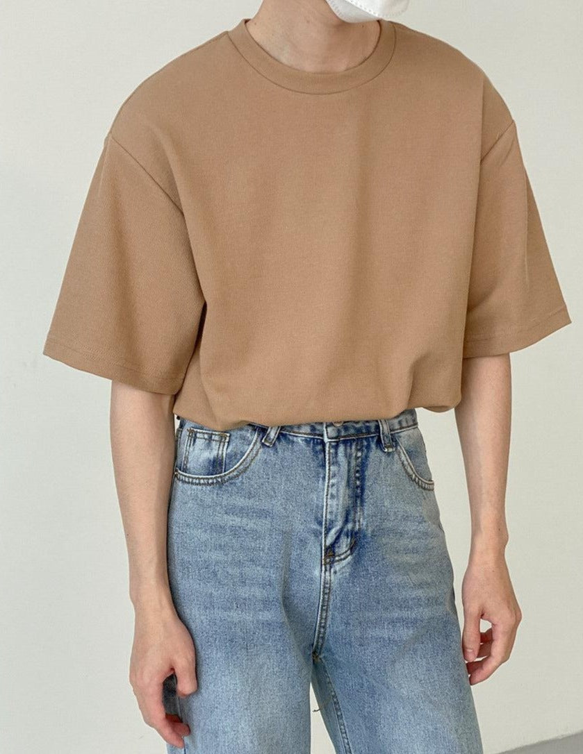 Zhou Essential Seoul Roundneck T-Shirt-korean-fashion-T-Shirt-Zhou's Closet-OH Garments