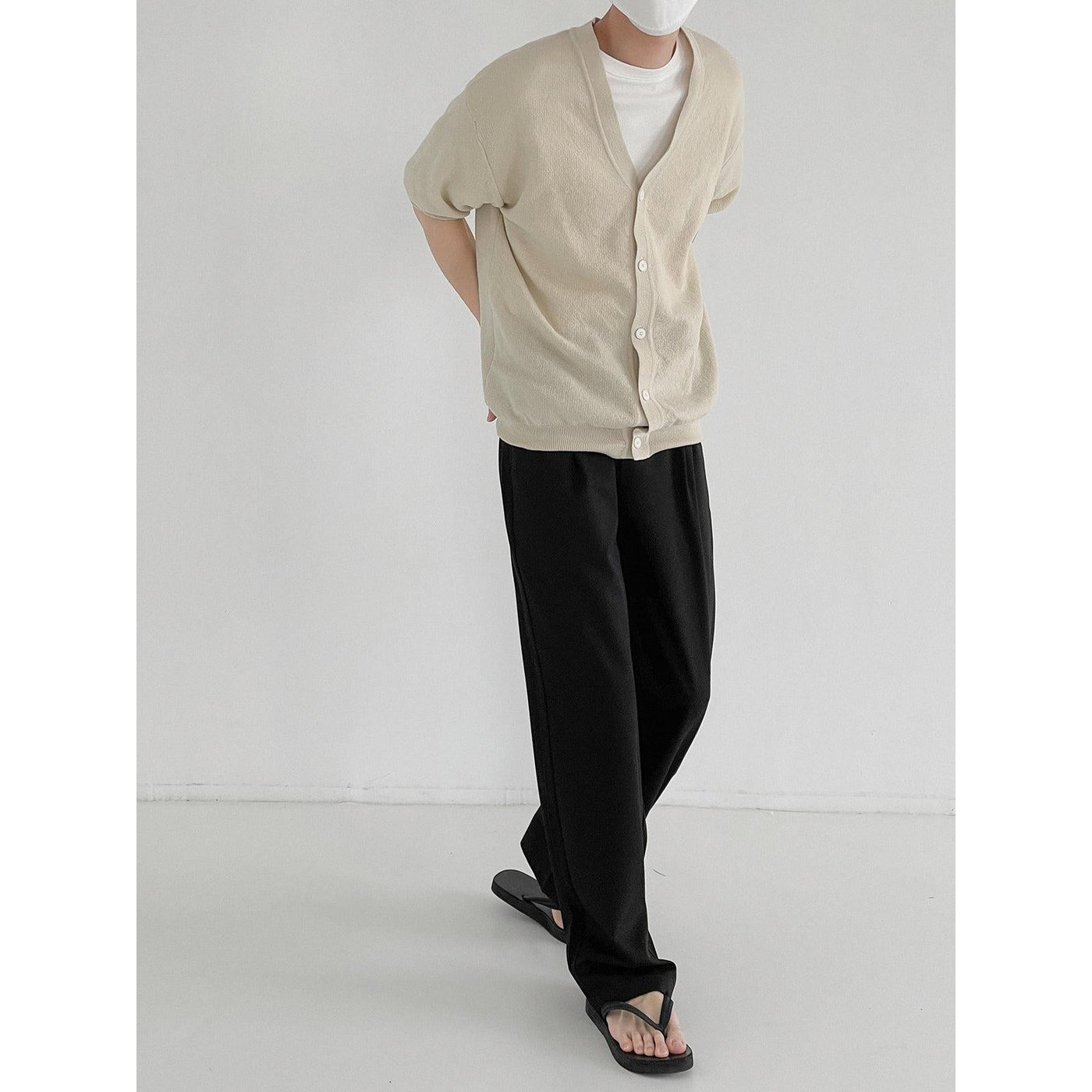 Zhou Essential Short Sleeve Cardigan-korean-fashion-Cardigan-Zhou's Closet-OH Garments