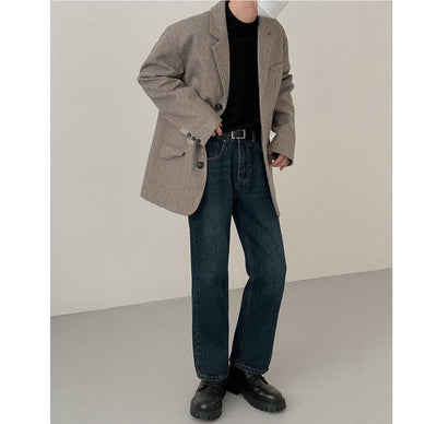 Zhou Essential Three Buttons Blazer-korean-fashion-Blazer-Zhou's Closet-OH Garments