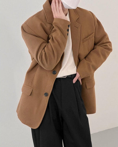 Zhou Essential Velvet Blazer-korean-fashion-Blazer-Zhou's Closet-OH Garments