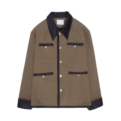 Zhou Faux Leather Parisian Style Jacket-korean-fashion-Jacket-Zhou's Closet-OH Garments