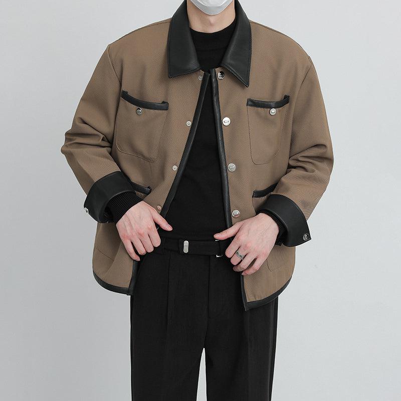 Zhou Faux Leather Parisian Style Jacket-korean-fashion-Jacket-Zhou's Closet-OH Garments