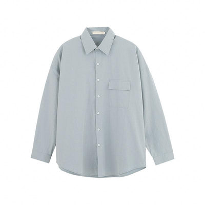 Zhou Flap Front Pocket Shirt-korean-fashion-Shirt-Zhou's Closet-OH Garments