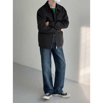 Zhou Front Pockets with Flap Jacket-korean-fashion-Jacket-Zhou's Closet-OH Garments