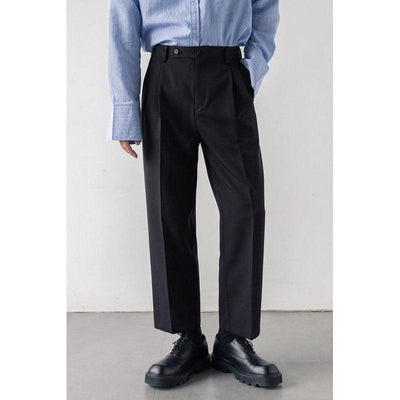 Zhou High Waist Crop Suit Pants-korean-fashion-Pants-Zhou's Closet-OH Garments