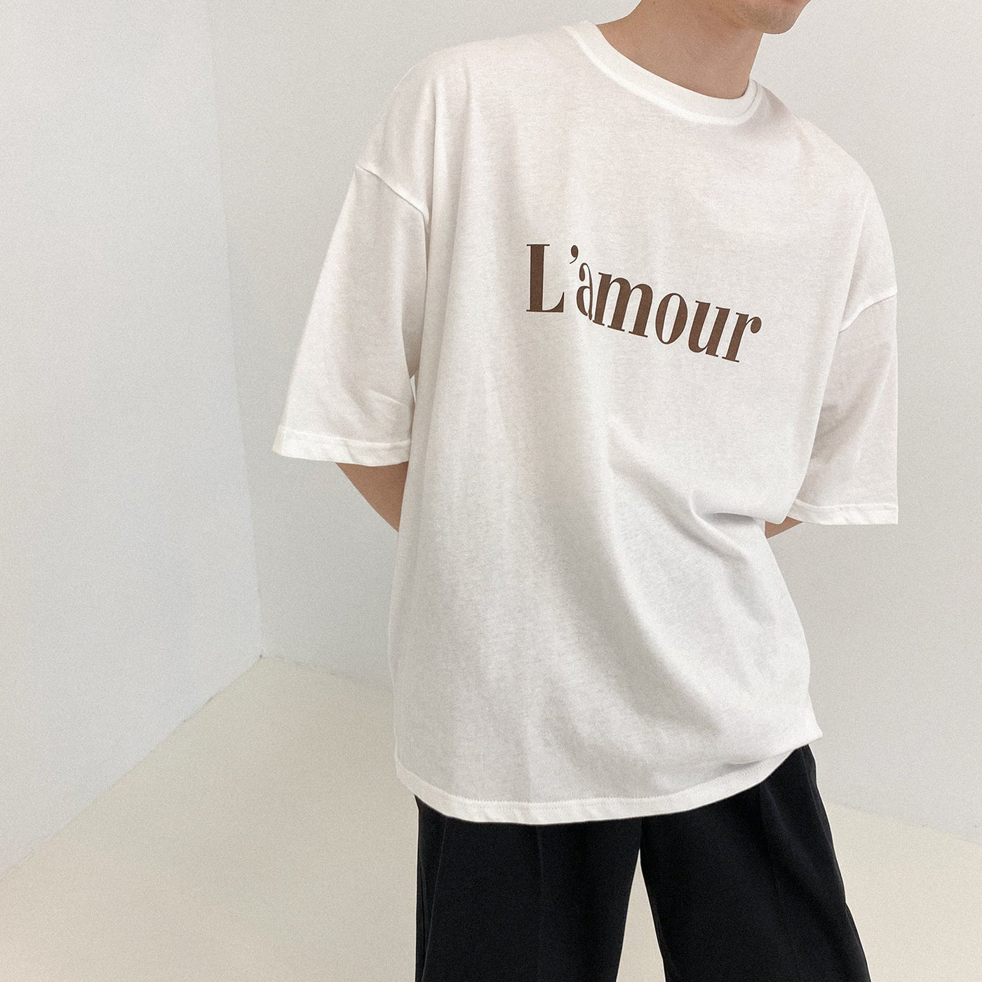 Zhou L'amour Basic T-Shirt-korean-fashion-T-Shirt-Zhou's Closet-OH Garments