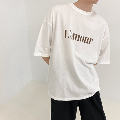 Zhou L'amour Basic T-Shirt-korean-fashion-T-Shirt-Zhou's Closet-OH Garments