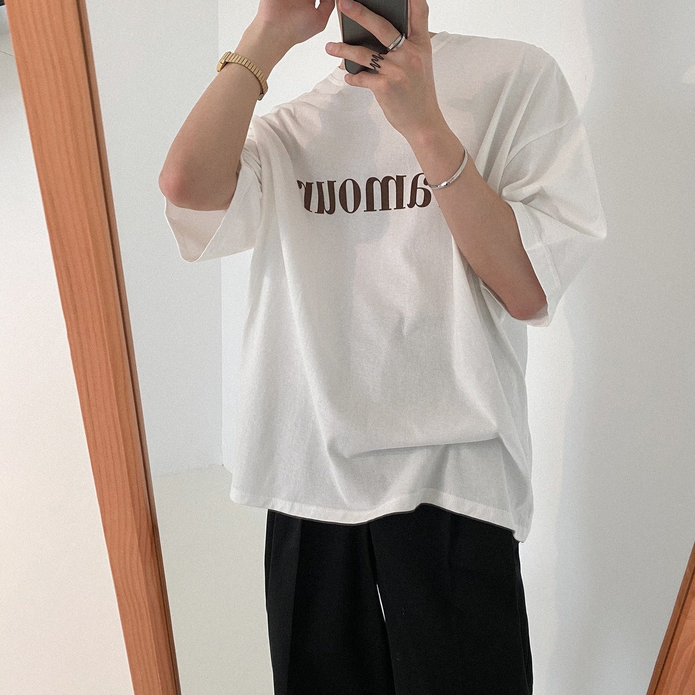 Zhou L'amour Basic T-Shirt-korean-fashion-T-Shirt-Zhou's Closet-OH Garments