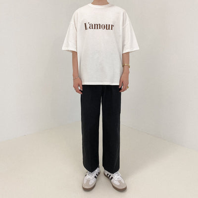 Zhou L'amour Basic T-Shirt-korean-fashion-T-Shirt-Zhou's Closet-OH Garments