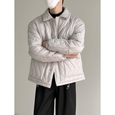 Zhou Light Collar Puffer Jacket-korean-fashion-Jacket-Zhou's Closet-OH Garments