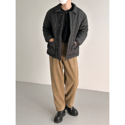 Zhou Light Collar Puffer Jacket-korean-fashion-Jacket-Zhou's Closet-OH Garments
