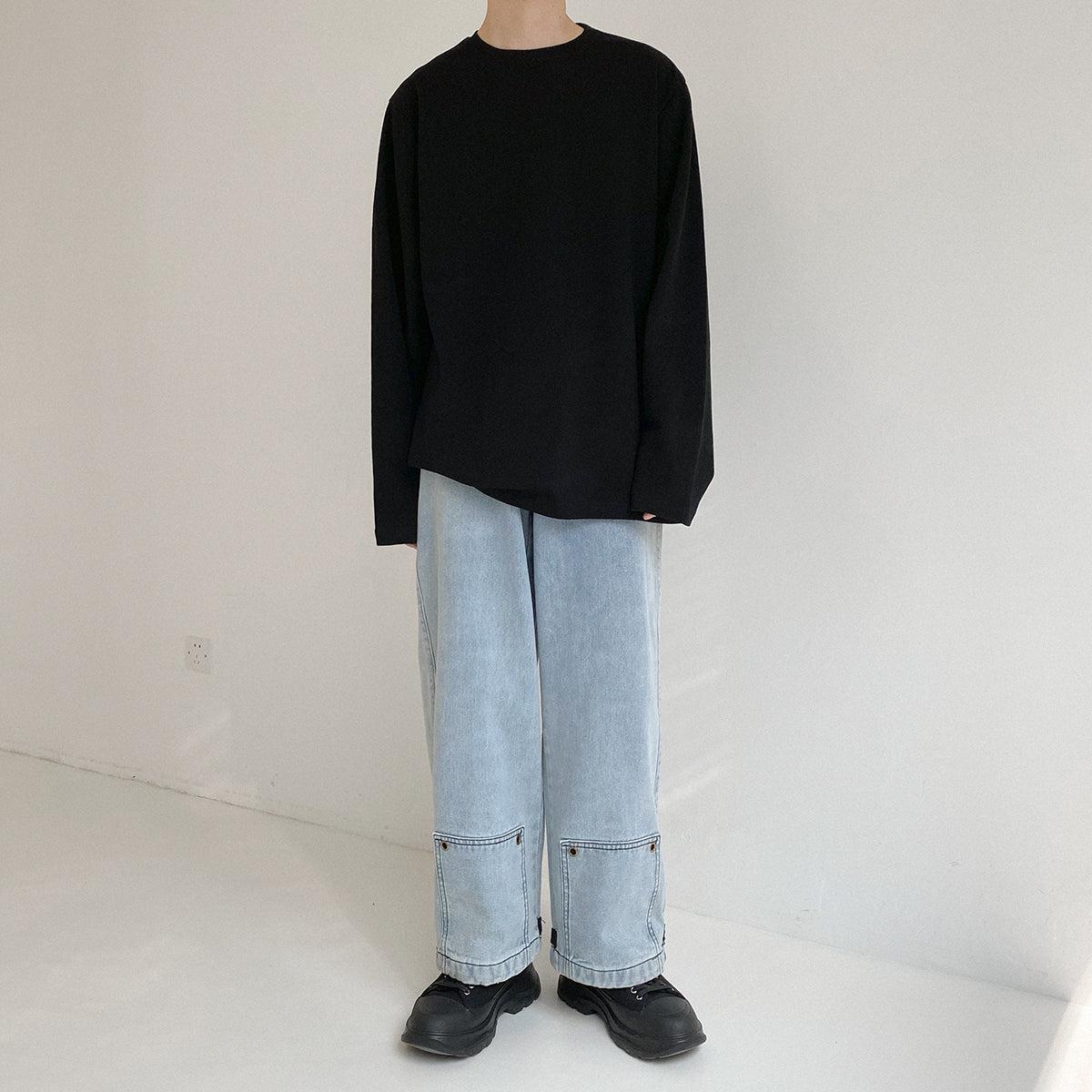 Zhou Light Long Sleeve T-Shirt-korean-fashion-T-Shirt-Zhou's Closet-OH Garments