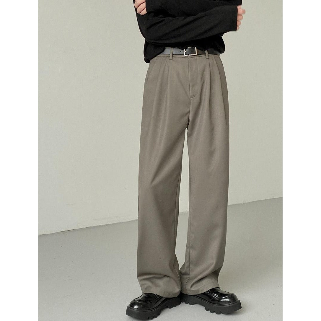 Zhou Office Regular Bootcut Trousers-korean-fashion-Pants-Zhou's Closet-OH Garments