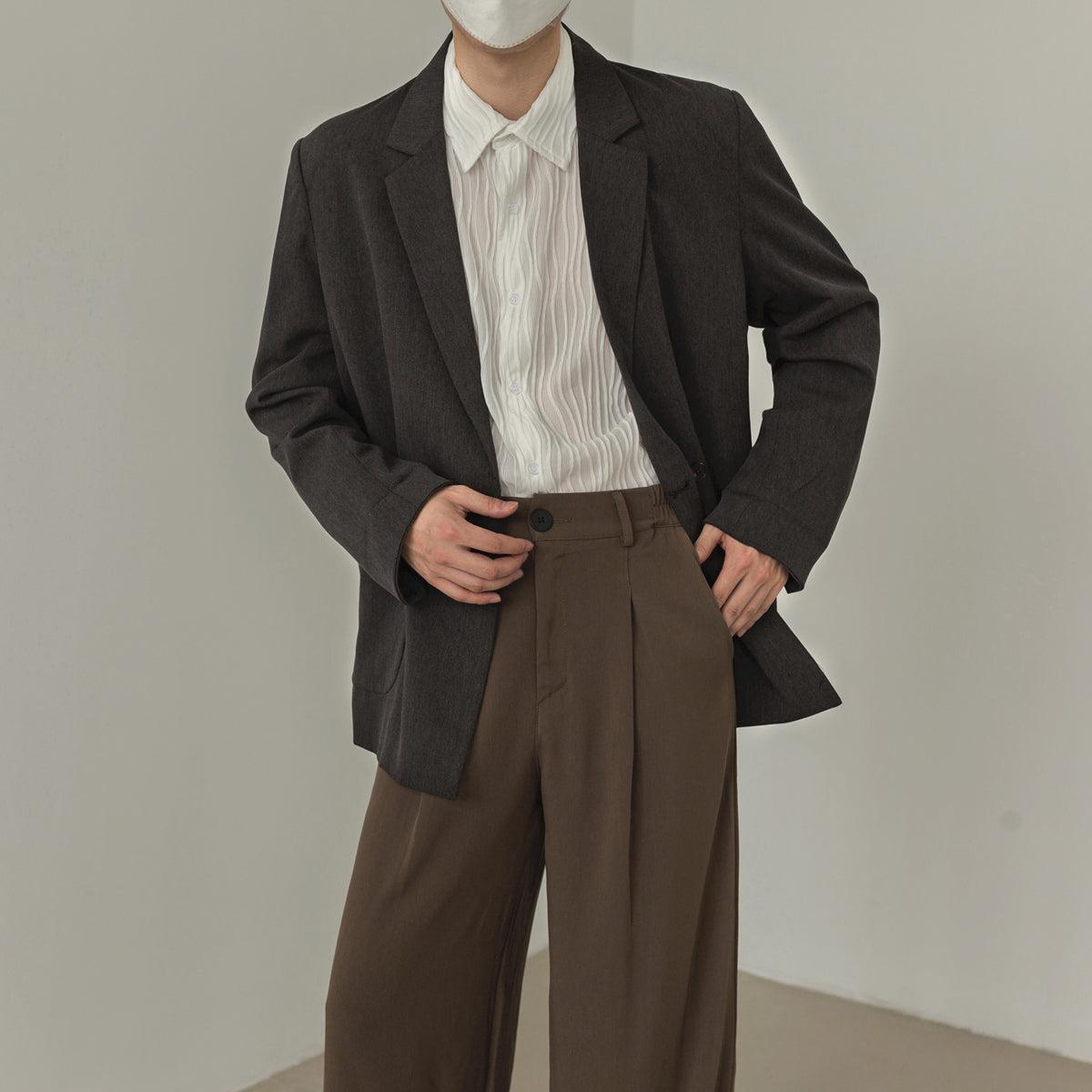 Zhou Office Regular Fit Blazer-korean-fashion-Blazer-Zhou's Closet-OH Garments
