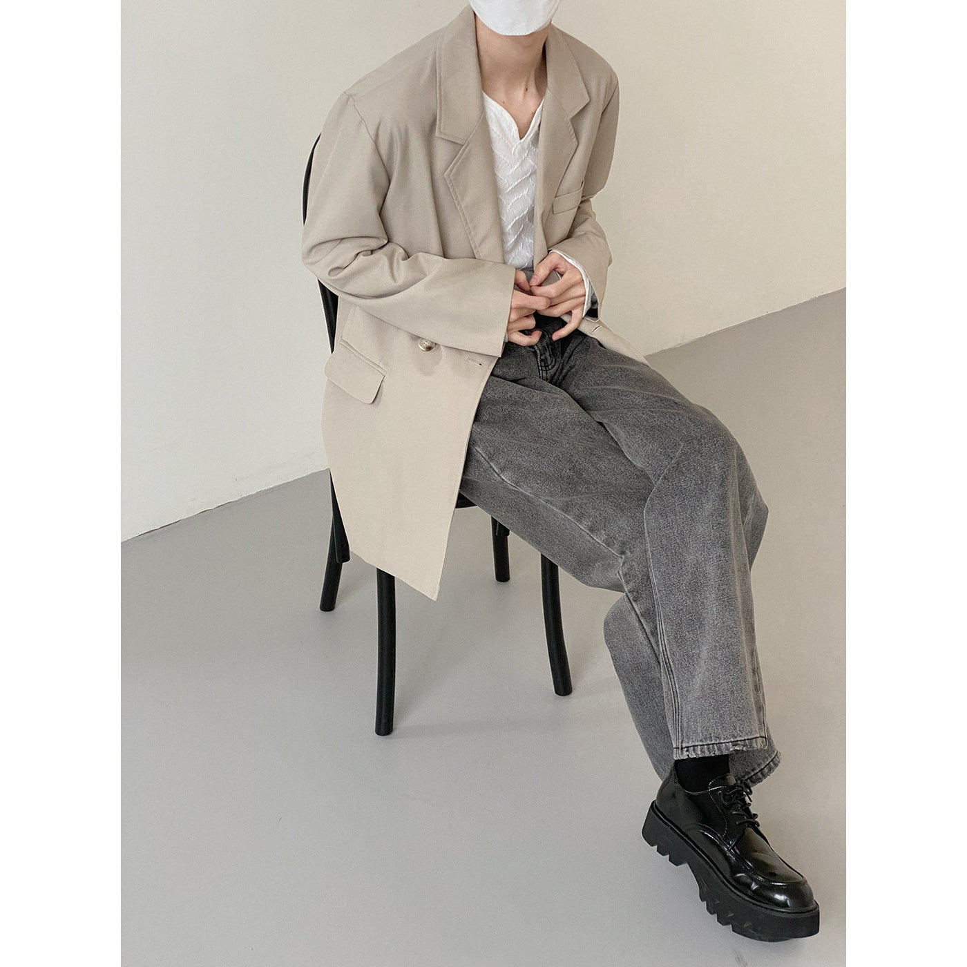 Zhou One Button Blazer-korean-fashion-Blazer-Zhou's Closet-OH Garments