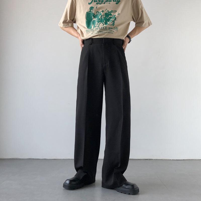 Zhou Pleated Front Trousers-korean-fashion-Pants-Zhou's Closet-OH Garments