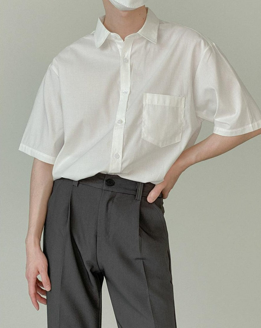 Zhou Rangoon Regular Fit Shirt-korean-fashion-Shirt-Zhou's Closet-OH Garments
