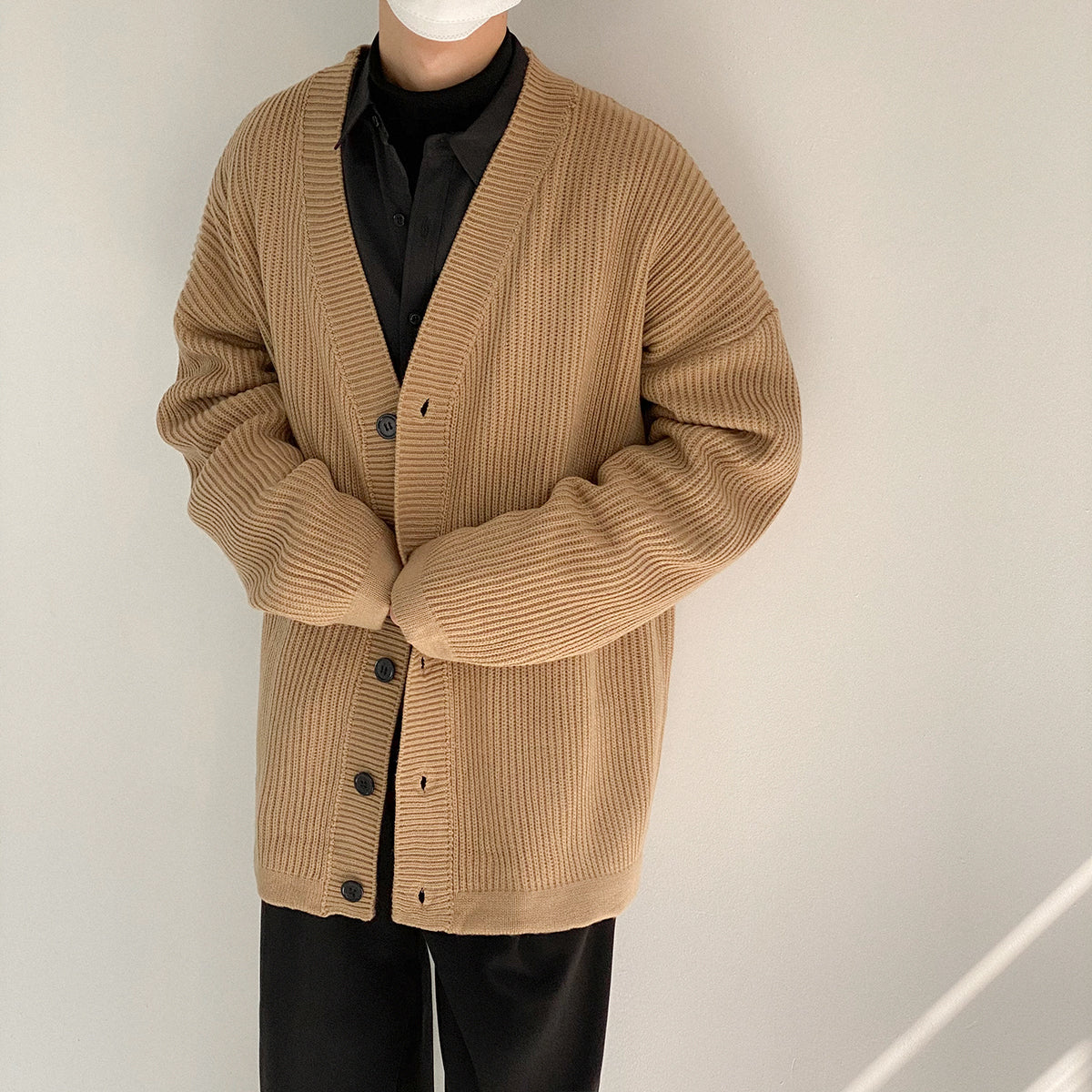 Zhou Ribbed Knit Cardigan-korean-fashion-Cardigan-Zhou's Closet-OH Garments