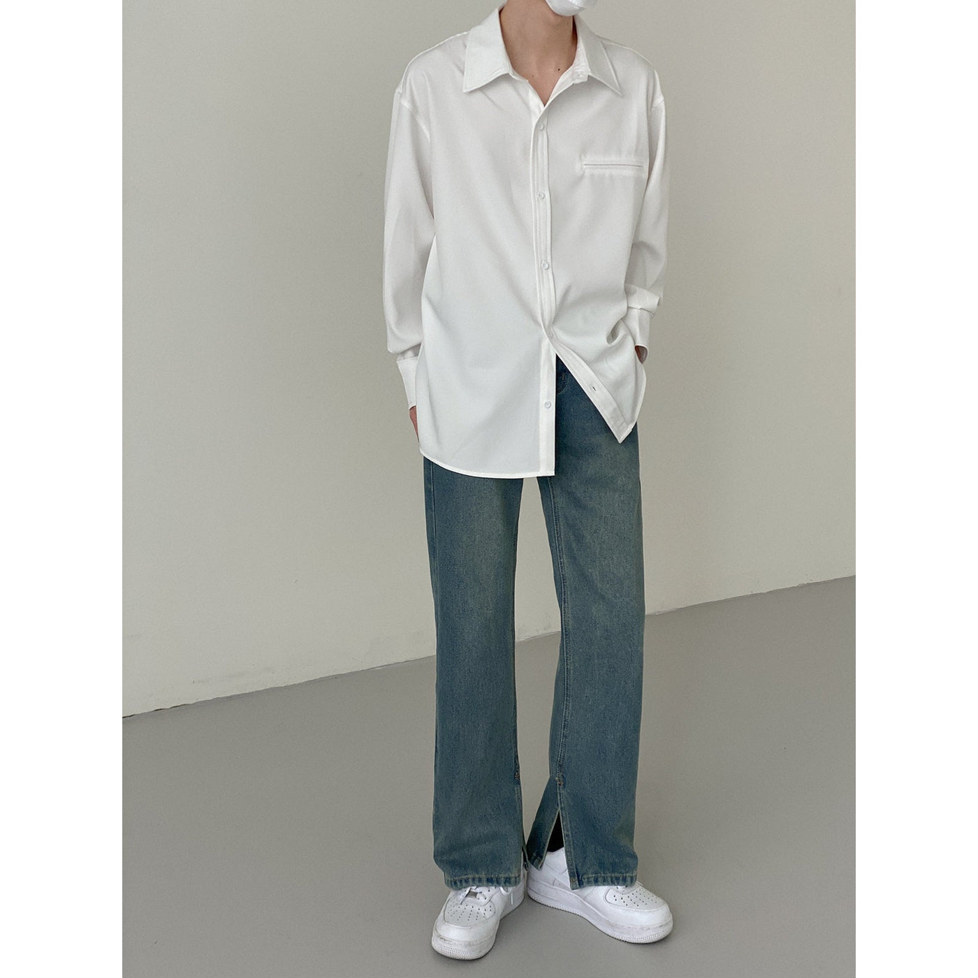 Zhou Side Slit Detail Jeans-korean-fashion-Jeans-Zhou's Closet-OH Garments