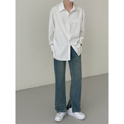 Zhou Side Slit Detail Jeans-korean-fashion-Jeans-Zhou's Closet-OH Garments