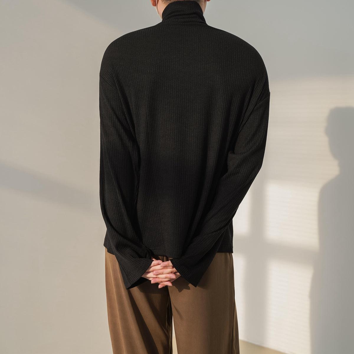 Zhou Slouchy Knitted Half-Zip-korean-fashion-Half-Zip-Zhou's Closet-OH Garments