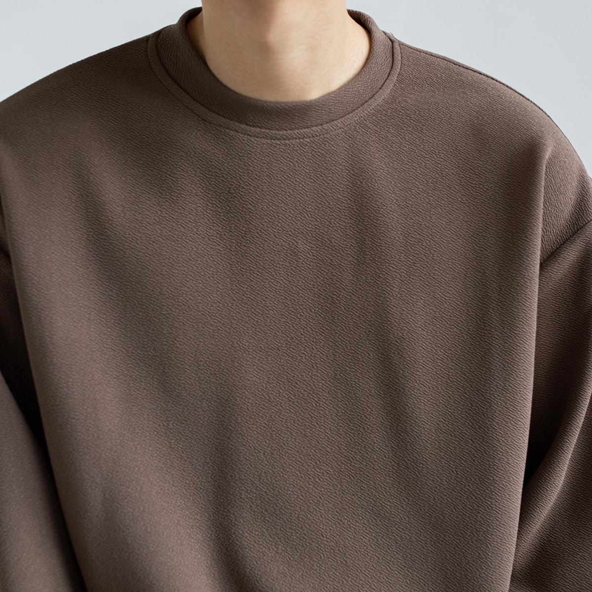 Zhou Solid Basic O-Neck Long Sleeve T-Shirt-korean-fashion-T-Shirt-Zhou's Closet-OH Garments