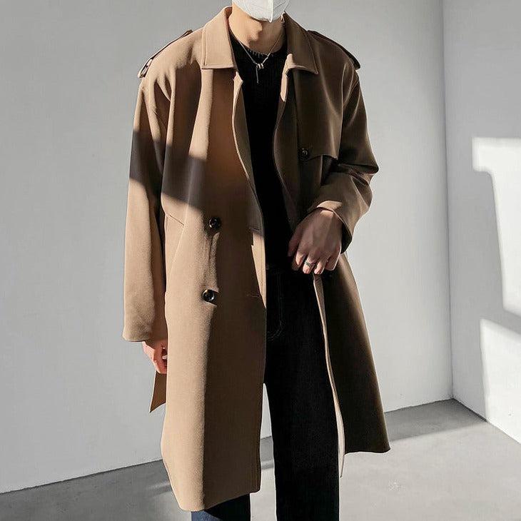 Zhou Vintage Regular Fit Overcoat-korean-fashion-Long Coat-Zhou's Closet-OH Garments