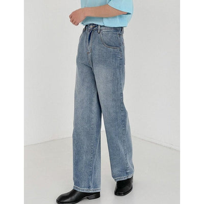 Zhou Wide Cut Washed Jeans-korean-fashion-Jeans-Zhou's Closet-OH Garments